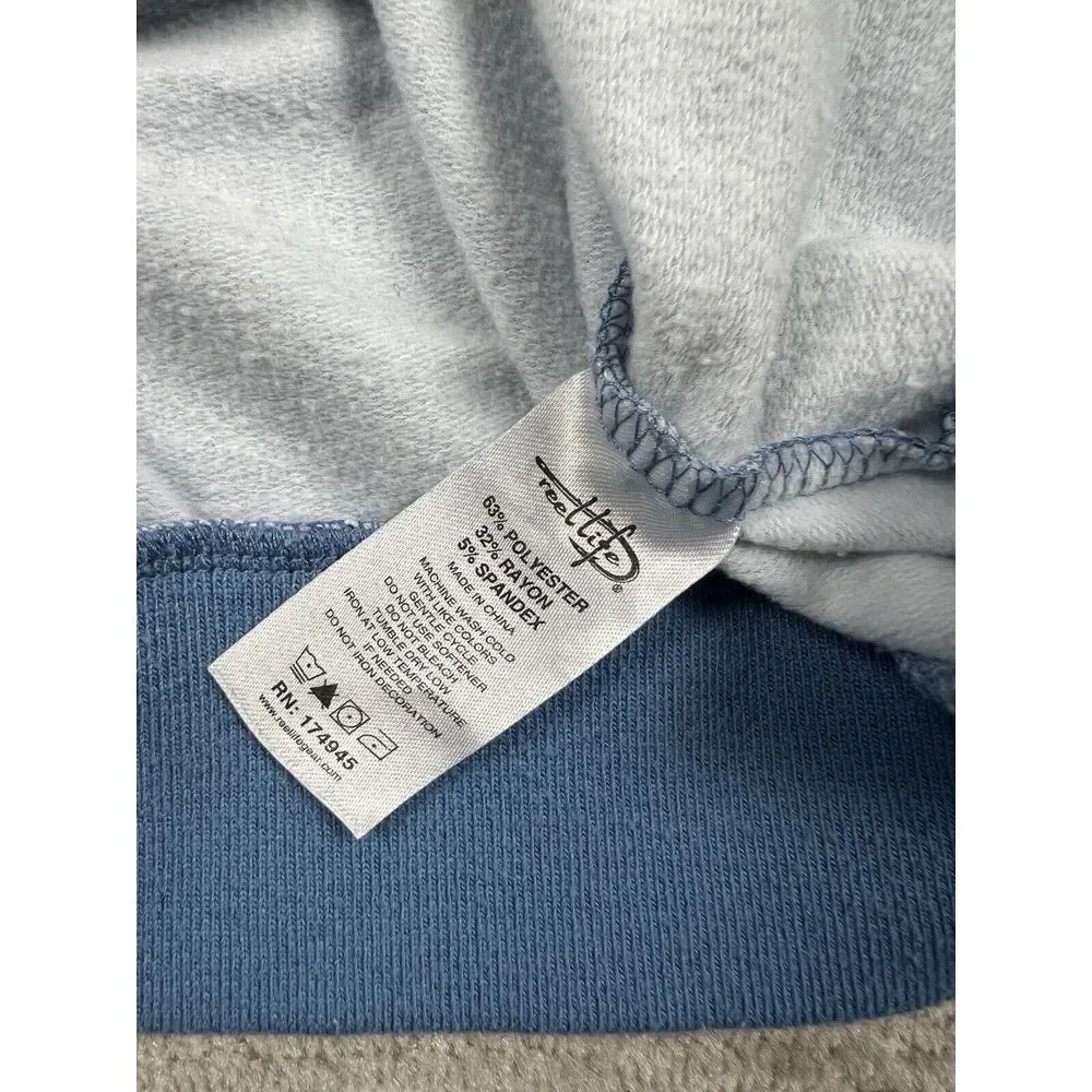 Reel Life‎ Sweater Mens Medium Blue Geometric Longsleeve Outdoors Casual